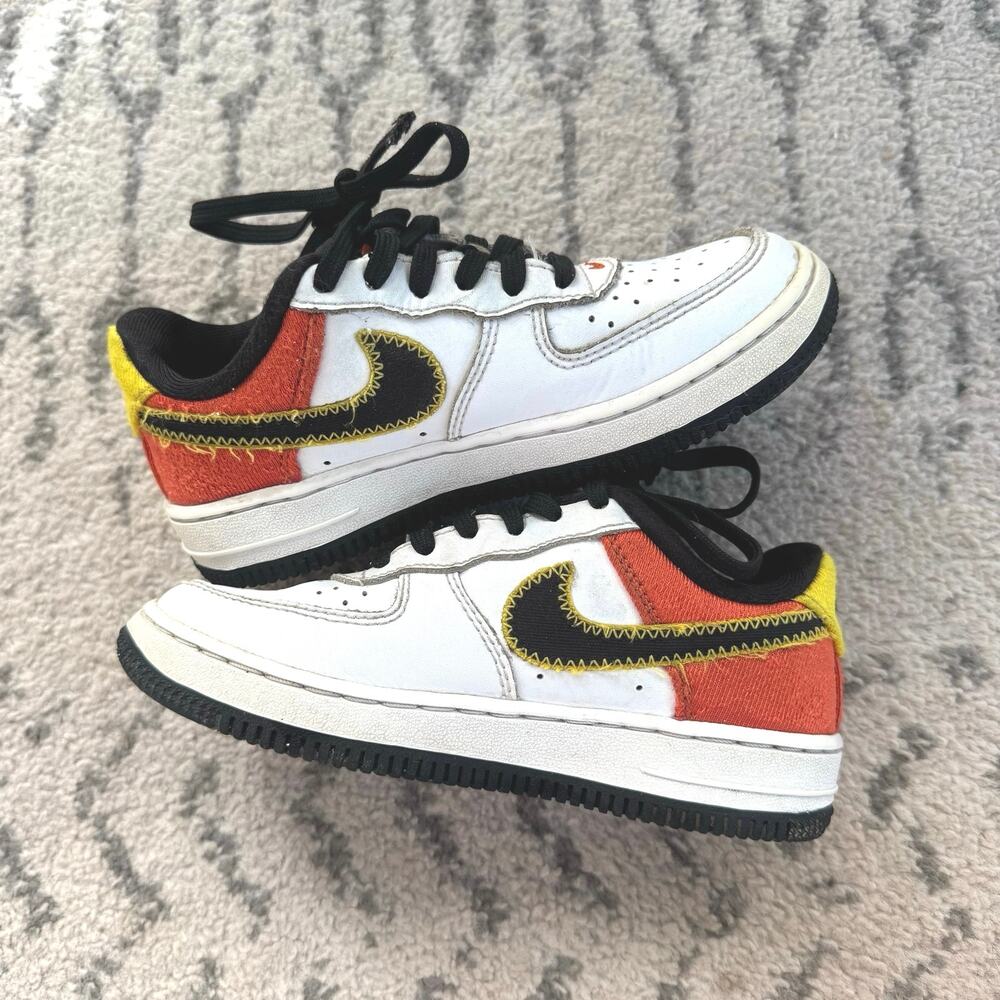 Nike Air Force 1 Roswell Rayguns Kid's Size 12C White Orange Black